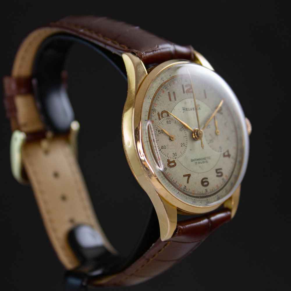 Watch Varios Helvetia Vintage Chrono 18k second-hand