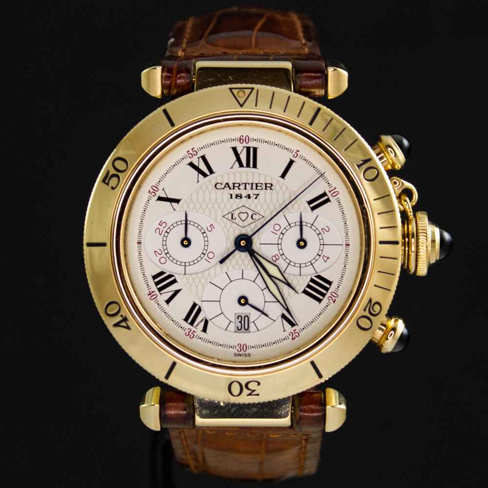 Reloj Cartier Pasha Chrono 18k inicio.second_hand