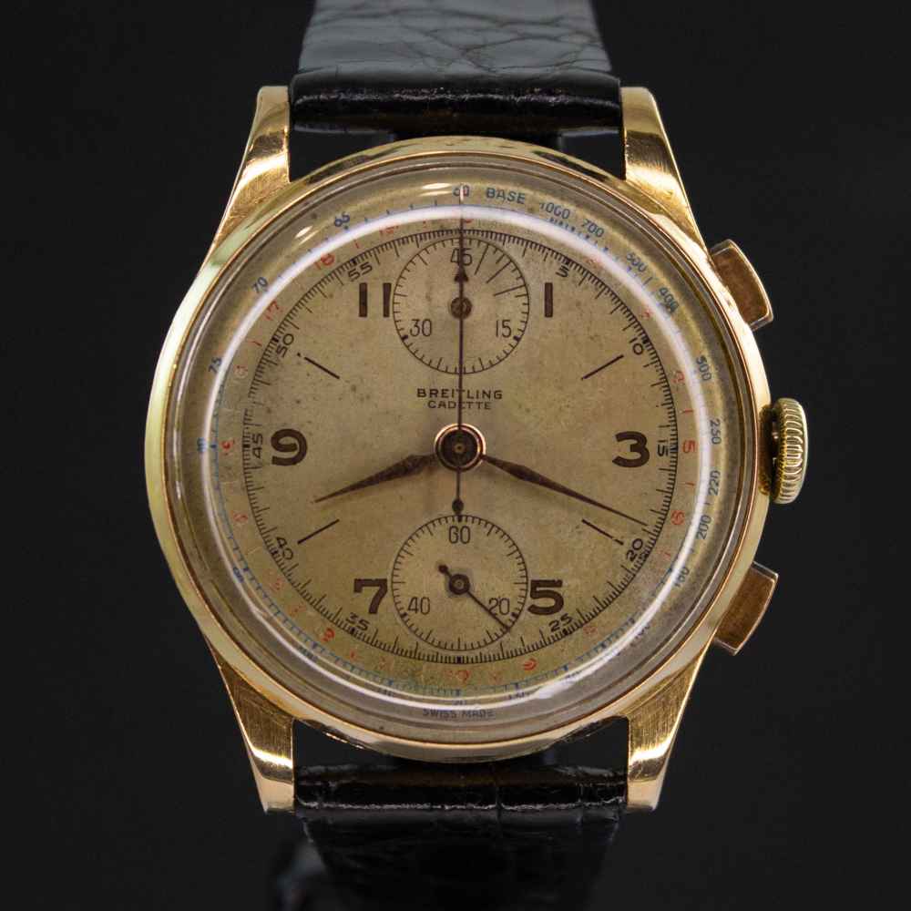 Reloj Breitling Vintage Chrono 18k inicio.second_hand