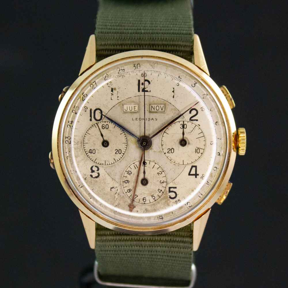 Watch Varios Leonidas Vintage Chrono 18k second-hand