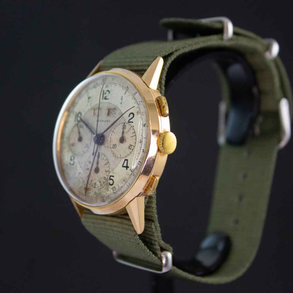 Watch Varios Leonidas Vintage Chrono 18k second-hand