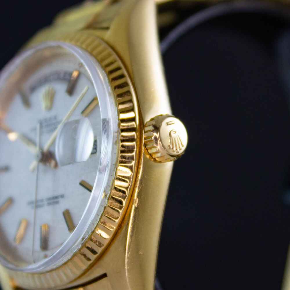 Watch Rolex Day-Date '' Linen Dial '' second-hand