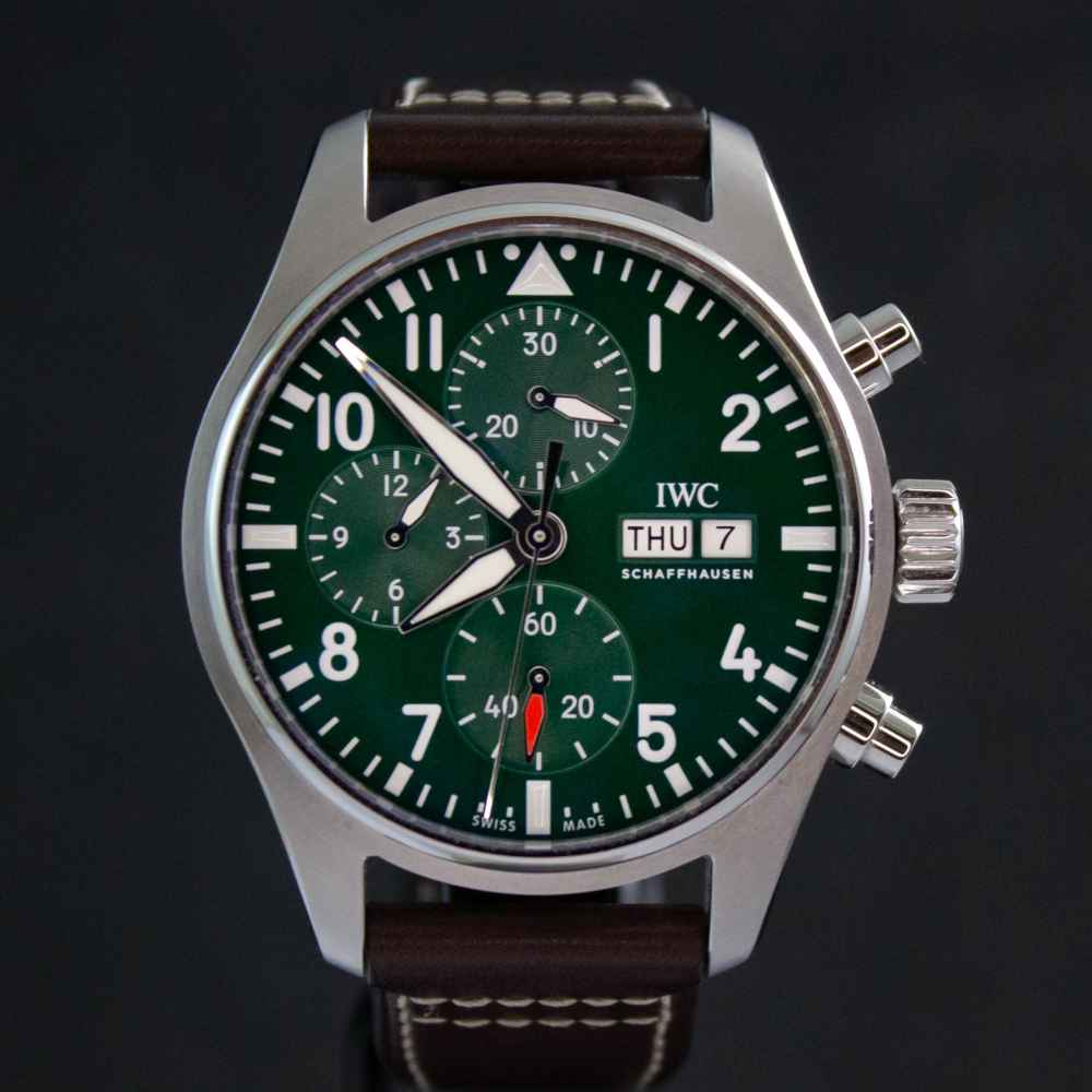Reloj IWC Racing Green Chronograph Edition Watch Pilot inicio.second_hand