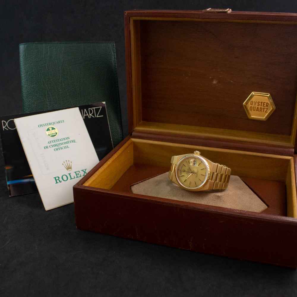 Watch Rolex Day-Date Oysterquartz second-hand