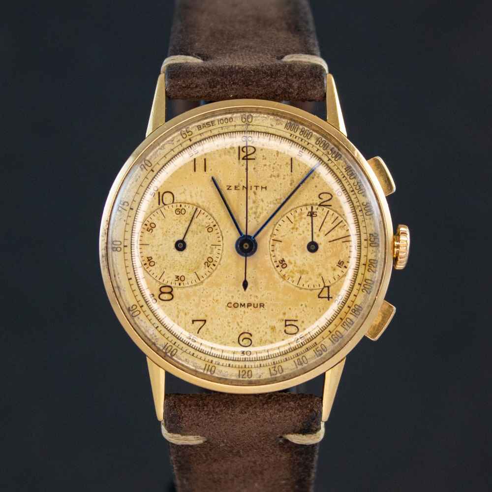 Reloj Zenith Chrono Vintage 18k inicio.second_hand