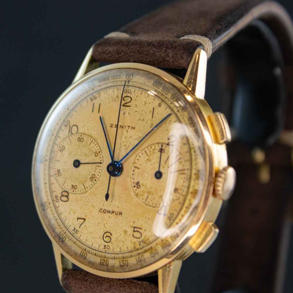 Reloj Zenith Chrono Vintage 18k inicio.second_hand