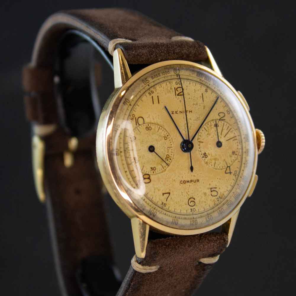 Reloj Zenith Chrono Vintage 18k inicio.second_hand