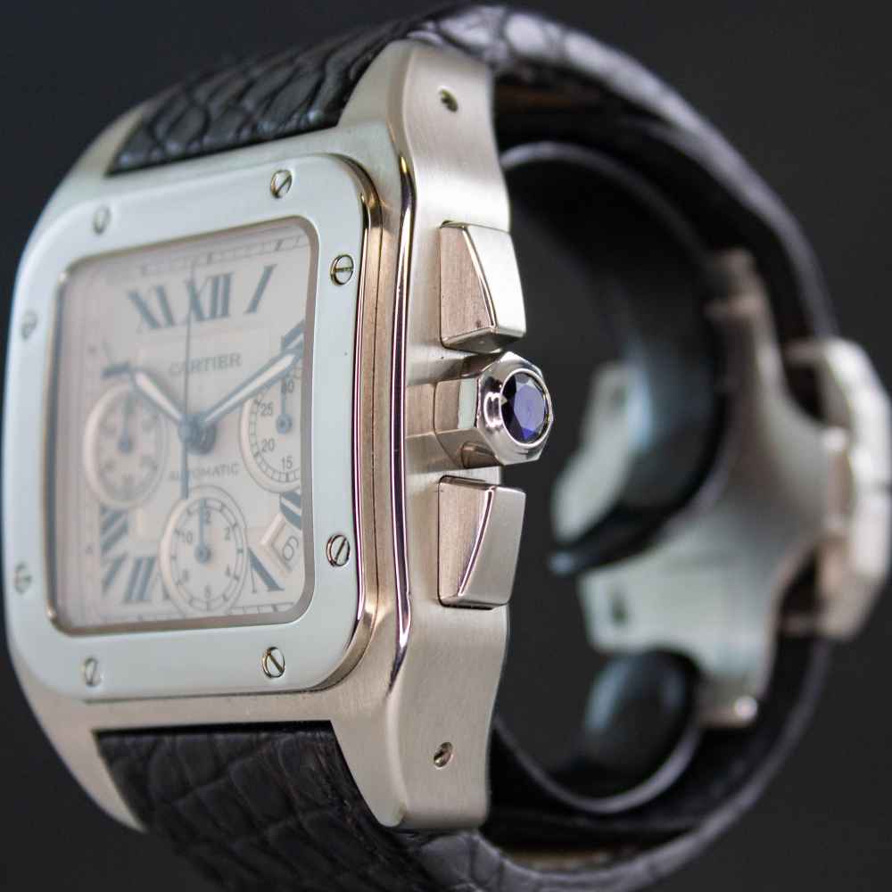 Reloj Cartier Santos 100 XL Chrono inicio.second_hand