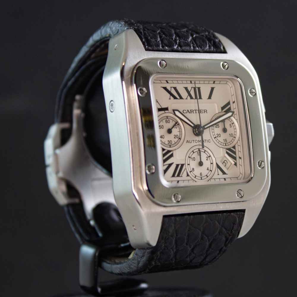 Reloj Cartier Santos 100 XL Chrono inicio.second_hand